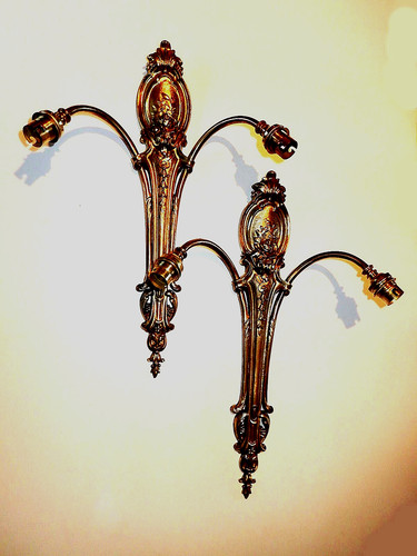Paire appliques bronze - paire, en