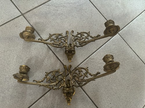 Paire applique piano bronze - de,