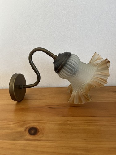 Ancienne applique laiton avec - ancienne,