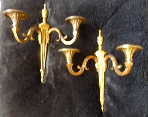 Paire anciennes appliques - paire,