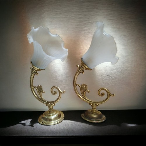 Paire applique laiton art - paire, d'applique