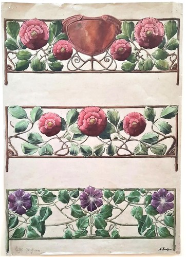 Dessin décor floral - dessin,