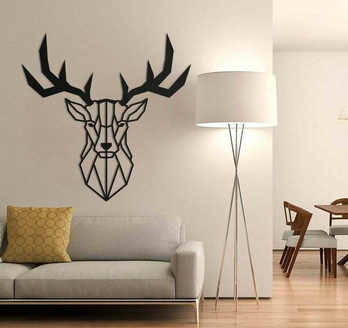 Tête cerf géométrique - cerf,