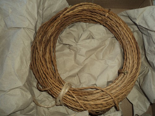 Fil electrique gaine tissu - fil,